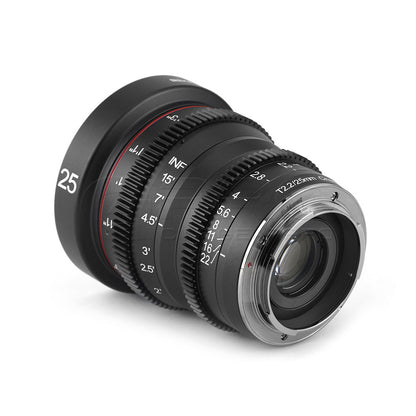 MEIKE 25mm T2.2 Manual Focus Cinema Prime Lens Lens - CINEGEARPRO