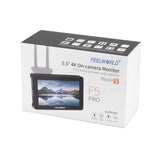 FEELWORLD F5 Pro V4 5.5 Inch Touch Screen Monitor 1920x1080 4K HDMI Input Built-in  F970 Power Adapter