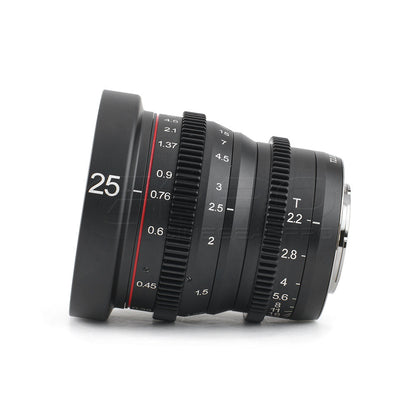 MEIKE 25mm T2.2 Manual Focus Cinema Prime Lens Lens - CINEGEARPRO