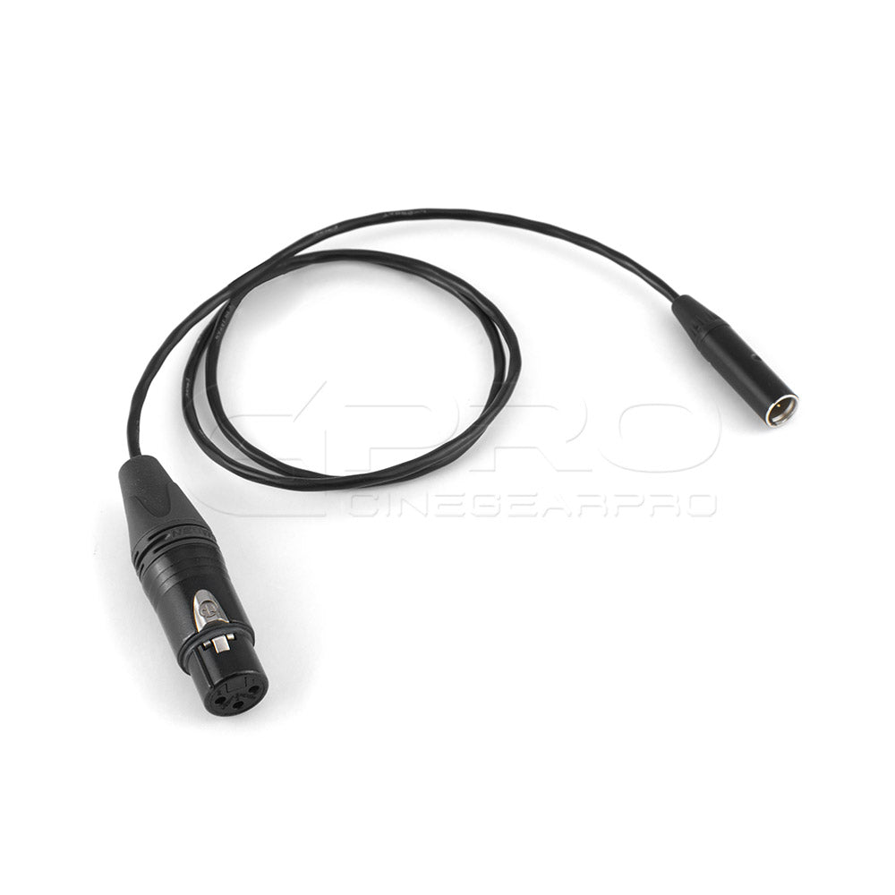 CGPro XLR Female To Mini XLR Cable for BlackMagic Design BMPCC 4K Camera Power Cable - CINEGEARPRO