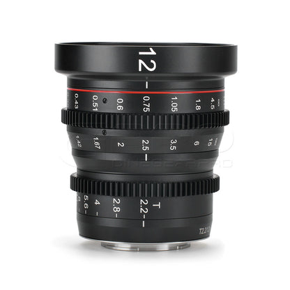 MEIKE 12mm T2.2 Manual Focus Cinema Prime Lens (MFT Mount) Lens - CINEGEARPRO