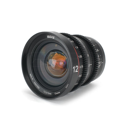 MEIKE 12mm T2.2 Manual Focus Cinema Prime Lens (MFT Mount) Lens - CINEGEARPRO