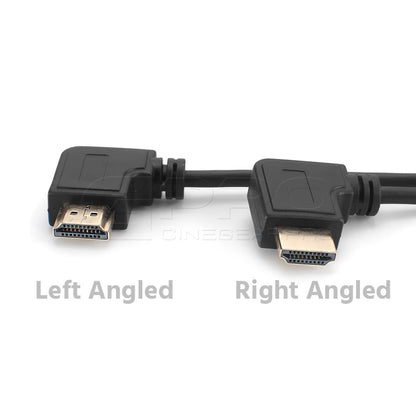 CGPro AM-AML-SC HDMI (A) to Right/Left Angle HDMI (A) Spring Curl Flexible Cable  - CINEGEARPRO
