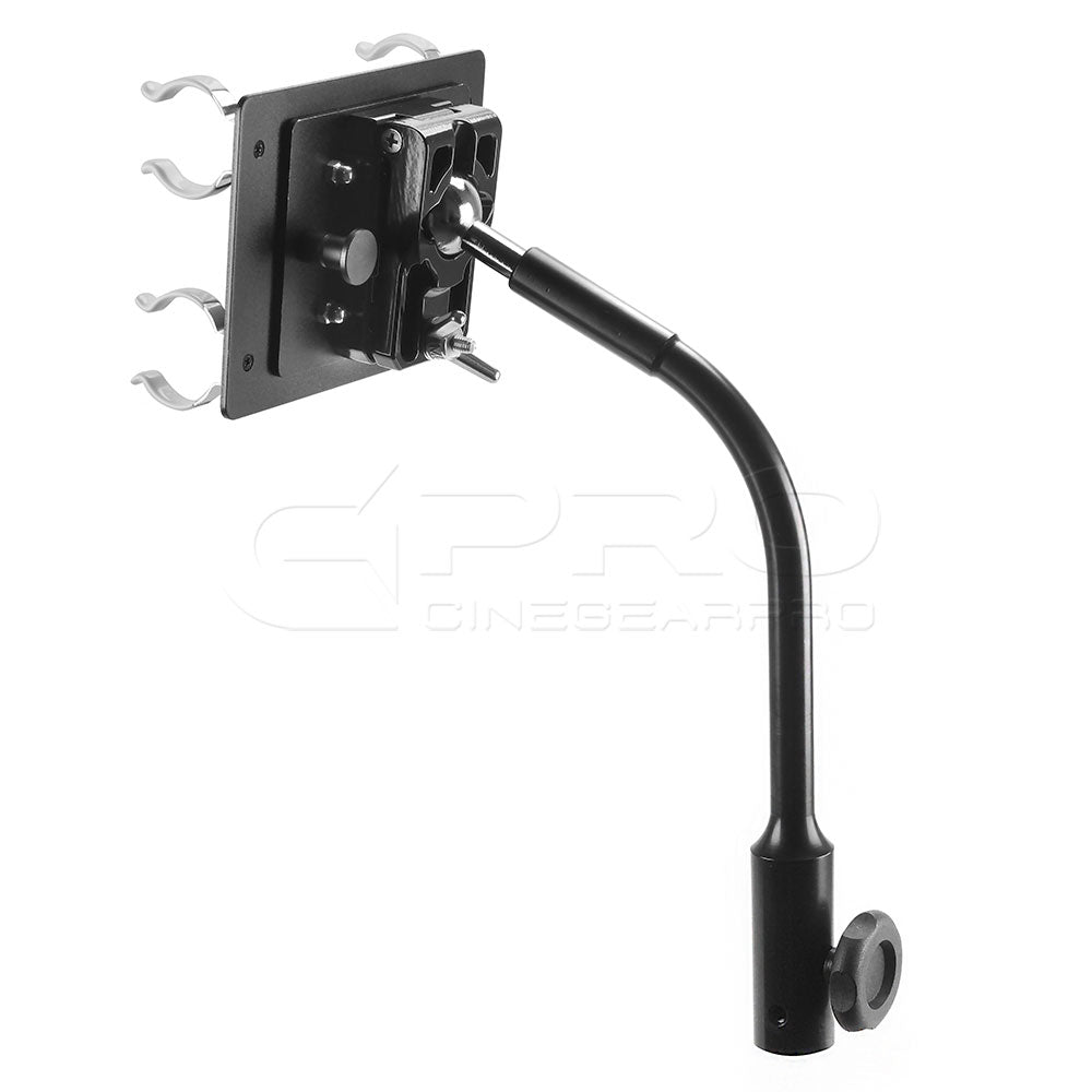 NanLite HD-T12-2-BHG holder for 2 Pavotube tubes holder with Gooseneck Lighting Accessories - CINEGEARPRO