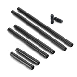 CGPro 15mm Aluminum Rod  Extension M12 Thread 4-18 inch (Pair) Support Rods - CINEGEARPRO