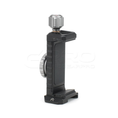 Vlogger Universal Adapter For Mobile phone and SSD With Built-in Cold Shoe Mount And 1/4 threaded holes Clamp - CINEGEARPRO