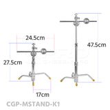 CINEGRIPPRO 3 Sections Mini C-Stand