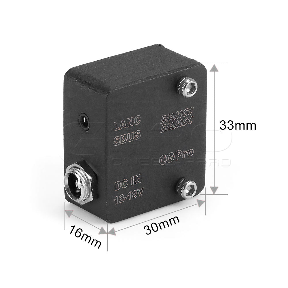 CGPro BMMCC/BMMSC Breakout Box with LANC Port and 12v Input