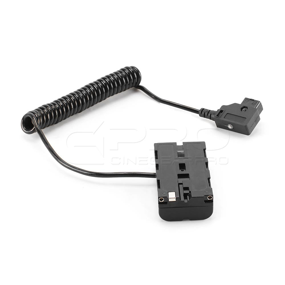 CGPro NP-F970/550 D-Tap Dummy Battery DC Coupler w/ Reverse Polarity Protection
