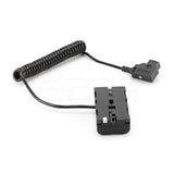 CGPro NP-F970/550 D-Tap Dummy Battery DC Coupler w/ Reverse Polarity Protection