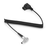 CGPro D-Tap To 2 Pin 0B male Right Angle Coiled Power Cable