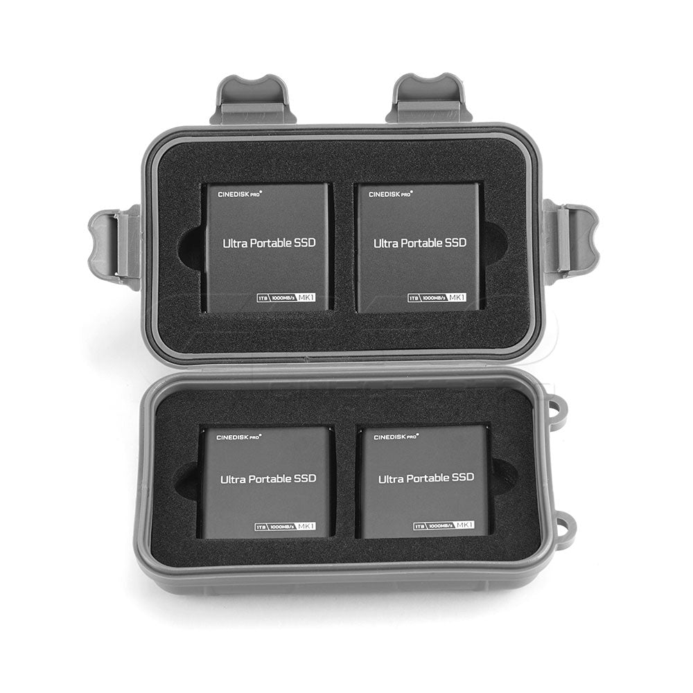 CINEDISKPRO Quad SSD Hard Case For Ultra Portable SSD MK1