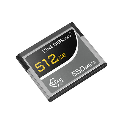 CINEDISKPRO CFast 2.0 Memory Card 4K RAW 512GB
