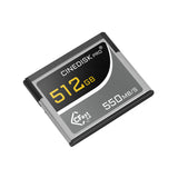 CINEDISKPRO CFast 2.0 Memory Card 4K RAW 512GB