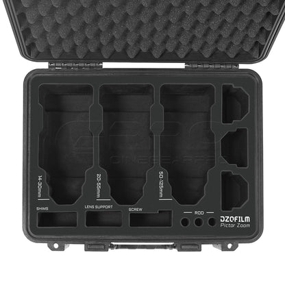 CINECASEPRO 3-Lens Hard Case For DZOFILM Pictor Zoom Cine Lens