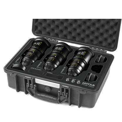 CINECASEPRO 3-Lens Hard Case For DZOFILM Pictor Zoom Cine Lens