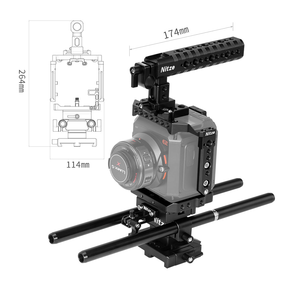 Nitze Camera Cage Kit For Z CAM E2