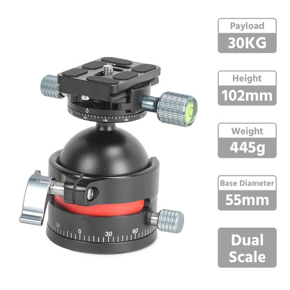 CINEGRIPPRO 30Kg Payload Panoramic Ball Head