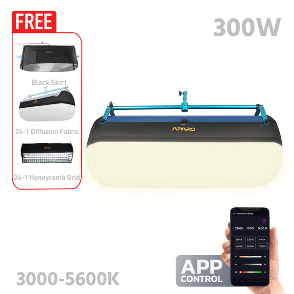 APARO RADi24-1 Air 300W Bi-Colour Balloon Tube Light (3000-5600K)