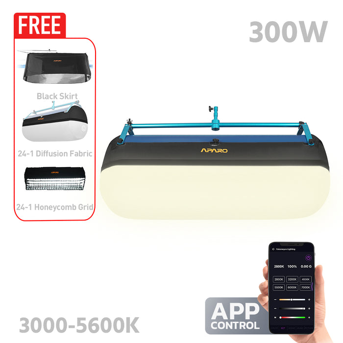 APARO RADi24-1 Air 300W Bi-Colour Balloon Tube Light (3000-5600K)