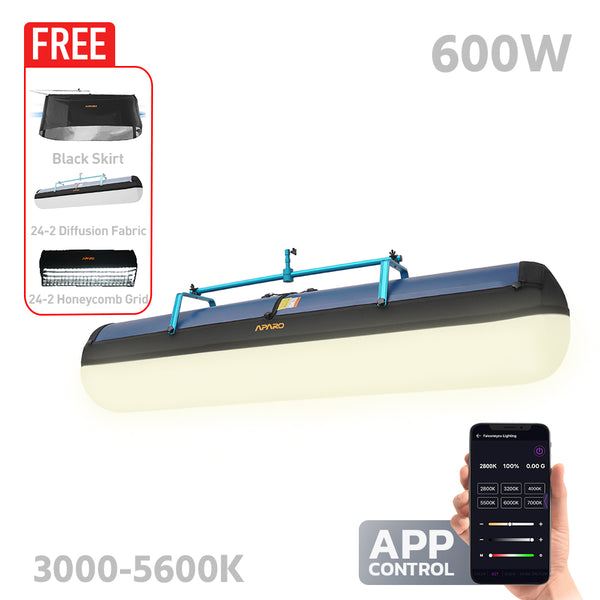 APARO RADi24-2 Air 600W Bi-Colour Balloon Tube Light (3000-5600K)