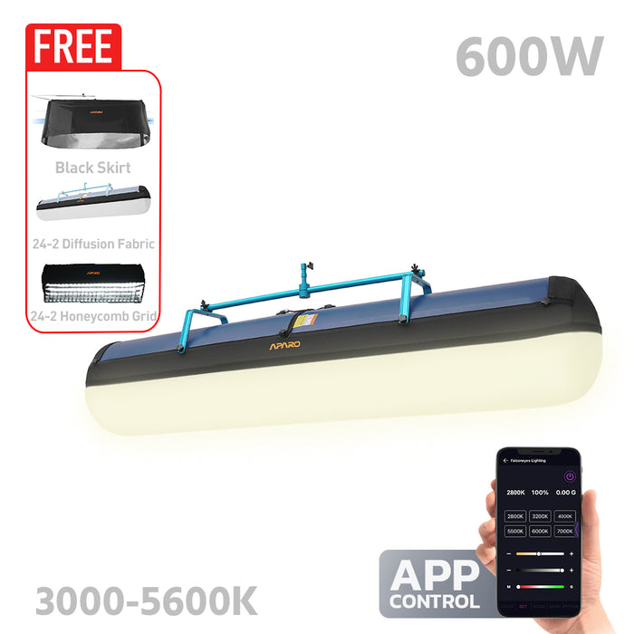 APARO RADi24-2 Air 600W Bi-Colour Balloon Tube Light (3000-5600K)