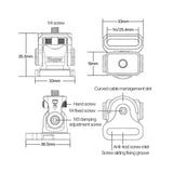 Vlogger Multi-Functional Monitor Mounting Kit Built-in HDMI Cable Clamp Mount - CINEGEARPRO