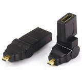 CGPro Micro HDMI type D to HDMI A Female 360 Degree Rotating Right Angled Adapter HDMI Adaptor - CINEGEARPRO