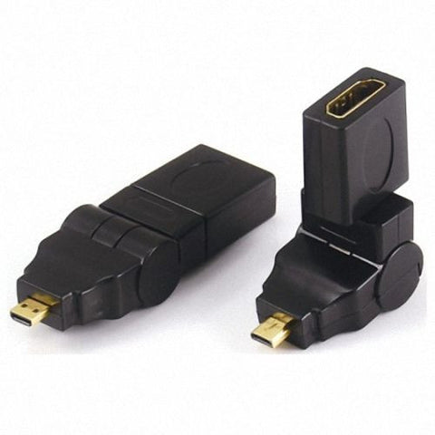 CGPro Micro HDMI type D to HDMI A Female 360 Degree Rotating Right Angled Adapter
