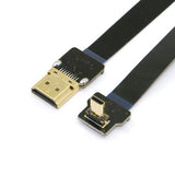 CGPro 90 Degree Up Angled FPV Micro HDMI Male to HDMI Male FPC Flat Cable for GOPRO Multicopter Aerial Photography HDMI Cable - CINEGEARPRO