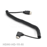 CGPro AM-AML-SC HDMI (A) to Right/Left Angle HDMI (A) Spring Curl Flexible Cable  - CINEGEARPRO