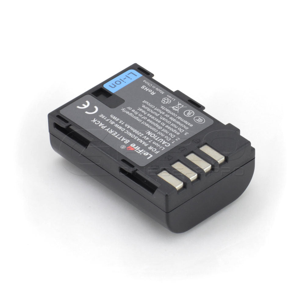 DMW-BLF19E Replacement 1860mAh Rechargeable Lithium-Ion Battery Pack for Panasonic Lumix GH5/GH4 Battery - CINEGEARPRO