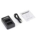 CGPro USB Dual Charger With LCD Display For NP-FW50 Battery Charger - CINEGEARPRO
