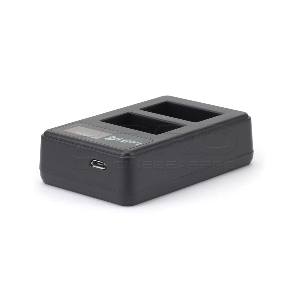 CGPro USB Dual Charger With LCD Display For NP-FW50 Battery Charger - CINEGEARPRO