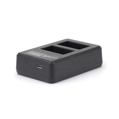 CGPro USB Dual Charger With LCD Display For NP-FW50 Battery Charger - CINEGEARPRO