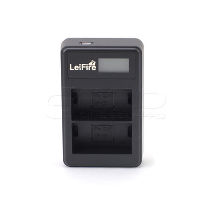 CGPro USB Dual Charger With LCD Display For LP-E6 Battery Charger - CINEGEARPRO