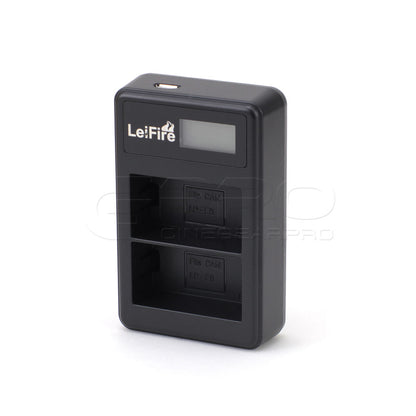 CGPro USB Dual Charger With LCD Display For LP-E6 Battery Charger - CINEGEARPRO