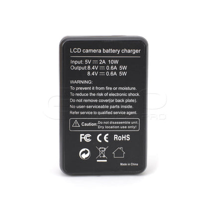 CGPro USB Dual Charger With LCD Display For LP-E6 Battery Charger - CINEGEARPRO