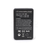 CGPro USB Dual Charger With LCD Display For LP-E6 Battery Charger - CINEGEARPRO