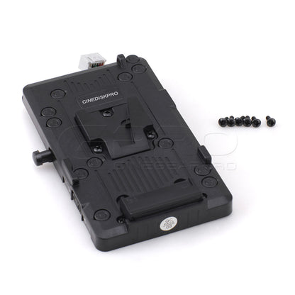 CINEDISKPRO V-Mount Battery Plate for BlackMagic URSA MINI PRO 4K 4.6K Cinema Camera Battery Plate - CINEGEARPRO