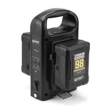 CGPRO VC-2CH Dual Channel Charger For Professional V-Lock Li-ion Camera Batteries Charger - CINEGEARPRO