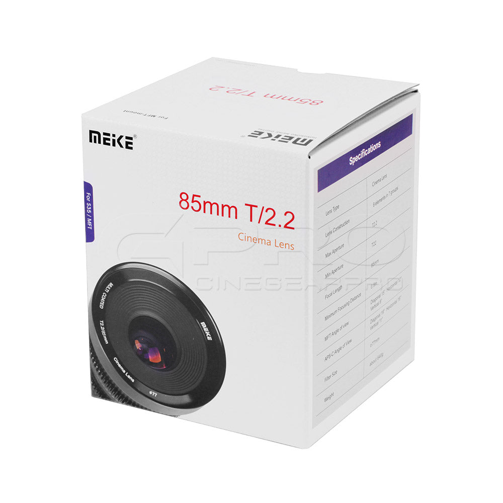 MEIKE 85mm T2.2 Manual Focus Cinema Prime Lens MFT Mount