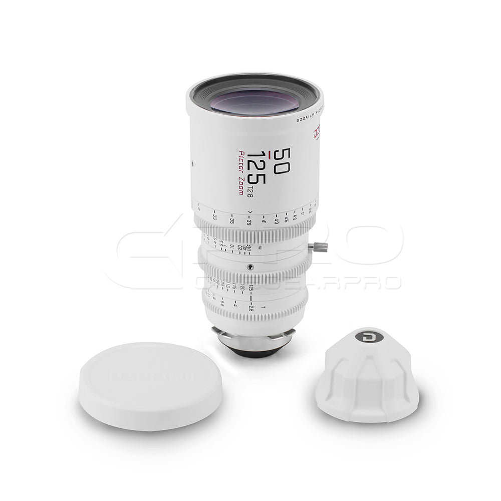 DZOFILM Pictor Zoom Dual Lens Bundle 20-55mm + 50-125mm T2.8 Limited Edition (PL&EF interchangeable Mount, White)