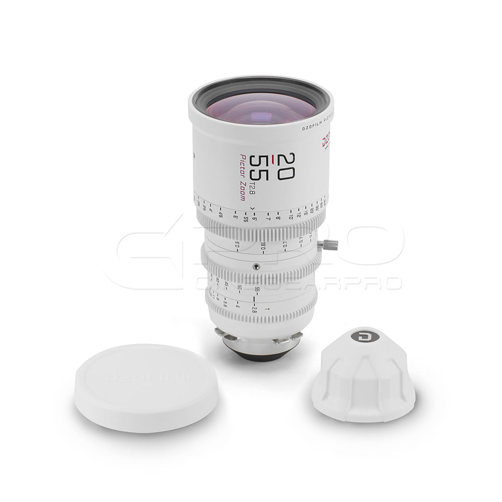 DZOFILM Pictor Zoom Dual Lens Bundle 20-55mm + 50-125mm T2.8 Limited Edition (PL&EF interchangeable Mount, White)