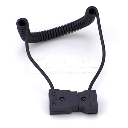 CGPro Coiled D-TAP Male to Female 2 Pin Extension Cable for DSLR Rig Power Cable - CINEGEARPRO