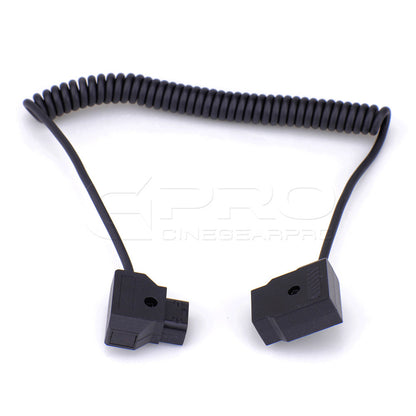 CGPro Coiled D-TAP Male to Female 2 Pin Extension Cable for DSLR Rig Power Cable - CINEGEARPRO