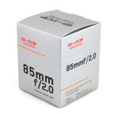 Mitakon ZY-Optics CREATOR 85mm f/2 Portrait Prime Lens Lens - CINEGEARPRO