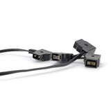 CGPro D-TAP Male to 3 D-TAP Female 2 Pin Extension Cable for DSLR Rig Power Cable - CINEGEARPRO
