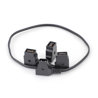 CGPro D-TAP Male to 3 D-TAP Female 2 Pin Extension Cable for DSLR Rig Power Cable - CINEGEARPRO