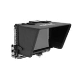 Nitze JT-B02B Monitor Cage for Blackmagic Video Assist 7” 12G HDR with Sunhood, HDMI and USB-C Cable Clamps